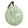 Jade Afgano al por mayor Color Jade Hetian Riqueza Colección Doble Jade Pei Colgante Maitreya Colgante Marca de Jade