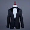 Colarinho de Terno Masculino Strass Terno Terno Apresentador Banquete Coro Vestido Danxi Palco Âncora Vestido de Performance