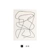 Hilo de seda estilo pobreza extrema pintura decorativa abstracta B&B pintura colgante de línea simple pintura decorativa de posada arte de nicho pintura sin marco
