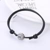 Pulseira de futebol de basquete personalidade simples Joker bola com contas corda de mão pulseira ajustável joias atacado