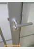 Fechadura de porta de madeira dividida divisória alta porta de escritório com moldura porta veneziana alavanca de mola fechadura com chave