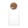 Frasco de Almacenamiento con Tapa Esférica, Frasco Sellado para Granos de Café, Almacenamiento de Frutas Secas y Granos para Cocina, Frasco para Té, Frasco de Vidrio Sellado Creativo