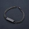 Pulsera al por mayor, pulsera de acero inoxidable transfronteriza europea y americana para hombres y mujeres, regalo familiar de Acción de Gracias, Navidad, pulsera de acero de titanio