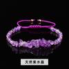Jingde joyería pulsera tejida de grava de cristal natural para mujer estilo ins pulsera irregular de jade joyería al por mayor