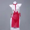 Lencería Sexy Caliente, Uniforme Sexy Transparente, Atractivo Corte Abierto, No es Necesario Quitarse el Cheongsam, Apasionado Conjunto de Pijama Sm