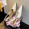 Zapatos de Tacón Alto para Mujer con Punta Fina, Antideslizantes, Correa con Hebilla, Piel Charol, Punta Fina, Zapatos de Salón Individuales, Estilo Versátil, Novedad Verano 2026