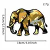 Patches bordados de animais selvagens camuflados patches de distintivo de cavalo selvagem de desenho animado elefante acessórios decorativos para roupas bordado de computador