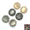 Botones de metal ojo de gato cosidos a mano con diamantes para chaqueta de traje de mujer, botones de mujer de 18-25 mm