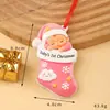 2026 Pingente de Resina de Natal para Família DIY Nome Escrito à Mão Osso de Cachorro de Natal Decoração de Árvore de Natal Personalização