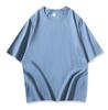 Namorada Camiseta de Manga Curta Solta Cor Doce Estudante Gola Redonda Festa Verão Vestido de Aula Manga Curta Cinco Pontos Vestido de Irmãs