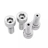Tornillo hueco hexagonal para escape de acero inoxidable 304, tornillo pasante con cabeza hexagonal, procesamiento de M6, tornillo hueco perforado con rosca