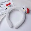 Faixa de Cabelo de Desenho Animado para Lavar o Rosto de Menina, Faixa Larga de Pelúcia Que Não Aperta a Cabeça, Acessório de Cabelo Fofo