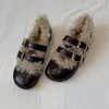 Zapatos mullidos franceses zapatos Mary Jane bajos para mujer 2026 otoño e invierno nuevo estilo de moda versátiles cálidos cómodos para usar al aire libre zapatos de algodón