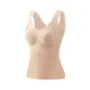 Colete térmico feminino com bojo embutido, não precisa usar sutiã, autocalor, camada interna invisível, roupa íntima de base, colete de outono e inverno
