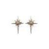 Pin de Plata 925 Nuevos Pendientes Pequeños Estrella de Cuatro Hombres Verano Pendientes de Gama Alta Versátiles Pendientes de Moda para Oficina Venta al por Mayor