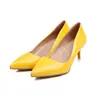 Zapatos de mujer británicos de boca poco profunda con punta de charol, tacón alto, de una sola capa, zapatos profesionales elegantes franceses para mujer, tallas 31-48, zapatos de comercio exterior