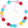 Amazon nuevo collar de cuentas acrílicas de joyería collar de cuentas de color resina collar personalizado de cuentas collar para hombres y mujeres