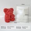 Novo Dia dos Namorados Rosa Urso Aromaterapia Vela Silicone Molde DIY Mousse Bolo Handmade Sabonete Gesso Molde Ornamento
