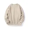 Suéter nuevo de otoño e invierno para niño estilo coreano con forro polar, suéter de punto para niños de talla mediana, color sólido, top de cuello alto, suéter para niños