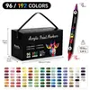 Los 240 rotuladores acrílicos de doble punta y doble color más vendidos de Amazon, bolígrafos de dibujo para niños con punta suave, set de papelería, rotuladores para graffiti