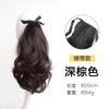 Peruca Rabo de Cavalo Trança Feminina Cabelo Natural Clipe Ondas Grandes Rabo de Cavalo Alto Leve Fofo Fita Rabo de Cavalo
