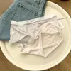 2695 Pantalones de Mascarilla Sin Costuras de Seda de Hielo Transpirables Ligeros Sensación de No Llevar Nada Ropa Interior Algodón Puro en la Entrepierna Cintura Media-Alta Tallas Grandes Bragas para Mujer