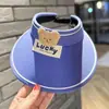Bonito Sombrero de Sol de Oso para Niños Verano Protección Solar Sombrero de Sol para Exteriores Protección UV para Bebés y Niños Gorra Superior Transpirable