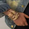 Pulseiras Europeias e Americanas de Venda Quente Transfronteiriça, Pulseiras Abertas com Laço Enrolado da Moda para Misturar e Combinar, Acessórios de Mão, Combinações de Estilo Empilhável Atacado