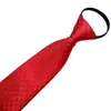 Fabricante Hombres Negros Casual Rayas Azules Corbata de Negocios Corbata Perezosa 8cm Corbata sin Corbata al por Mayor Cremallera