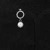 Pendientes de Acero de Titanio Estilo Unisex de Gama Alta, Pendientes de Perlas y Abalorios de Jade Personalizados Estilo Nacional Retro Que No Se Desvanecen