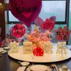 Decoración de Boda Rosa Bola de Flores Arreglo Floral Tablero Kt Floral Diseño de Fiesta de Cumpleaños Flor para Mesa de Comedor Flor Artificial Flor Falsa Arreglo de Piso