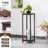 Estante para Flores Casero, Estante de Almacenamiento de Pie para Sala de Estar, Soporte de Exhibición de Macetas de Bambú, Estante de Flores de Múltiples Niveles para Plantas Verdes en Balcón