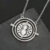 Joyería Creativa Transfronteriza Europea y Americana Serie de Collar de Reloj de Arena y Aretes de Venta Caliente Transfronteriza Cadena para Suéter
