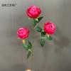 3 Rosas Montaña de Nieve, Rosas Envueltas en el Centro, Arreglo Floral para Boda, Decoración de Interior y Paisajismo, Flores Artificiales, Flores Simuladas