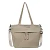 Bolso de Mano de Nylon Nuevo Transfronterizo 2026 Estilo Coreano Moda para Viajes Cotidianos Bolso Tote de Color Sólido Bolso de Hombro de Gran Capacidad para Mujeres
