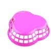 A- 6 cesta de frutas ocas cor de doces placa de fruta de plástico mesa cesta de armazenamento de alimentos um yuan dois yuan atacado