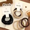 Set de Scrunchies Sencillos Sin Costuras, Estilo Femenino, Bandas Elásticas de Alta Elasticidad, Ligas para Cola de Caballo Alta, Accesorios para el Cabello Versátiles de Nicho al por Mayor