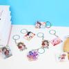 Llavero Acrílico Bidimensional de Anime y Dibujos Animados al por Mayor Personalizado Soporte Shaker Creativo Colgante para Llaves