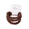 3 Gomas Elásticas Montadas en Tarjeta, Diademas Gruesas y Altamente Elásticas, Ligas para el Cabello Trenzadas con Cinta de Alta Gama, Ligas Sencillas para Recogido Alto