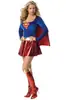 Uniforme de jogo clássico europeu e americano Fantasia do Superman Role play Fantasia de festa de Halloween Uniforme do Superman tentação