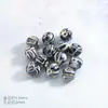 Cuentas de cerámica cocidas en horno de alta temperatura de Jingdezhen, varias formas de cuentas sueltas para accesorios de ropa, accesorios para pulseras de agujero recto, cuentas de cerámica