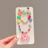 Pulsera de Cuentas Linda de Dibujos Animados para Niños, Cadena con Colgante de Kuromi para Niñas, Pulsera Regalo de Cumpleaños para Bebé, Joyería Nueva
