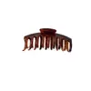 Set de Pinzas para el Cabello de Color Carey de Alta Gama, Pinza de Tiburón Grande, Pasador Cuadrado, Pasador para la Parte Posterior de la Cabeza, Accesorio para el Cabello para Mujeres