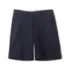 Estilo Nuevo de Verano Versátil para Hombre Transpirables No Asfixiantes de Lino Pierna Recta Casual Shorts 12722