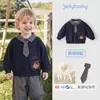 Moletom Jerry para Bebês Meninos 2026 Outono Novo Estilo Roupas para Menininho Body Polo Bebê Suéter Infantil