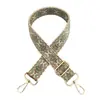 Nuevo bolso de cinta Jacquard de 3,8 cm, accesorio, correa de hombro ancha, ajustable, bandolera, bolso de mujer, correa larga de repuesto