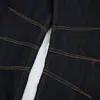 Pantalones de Mezclilla Anchos de Moda Vibe High Street para Hombre, Holgados y Versátiles, con Costuras Visibles y Diseño Plegado, Silueta de Pantalón Largo