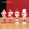 Cascanueces de Navidad Figura de Madera Adorno Forma de Soldado Mesa de Sala de Estar Ventana Decoración Festiva