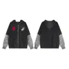 Sudadera con capucha y cremallera para hombre con diseño de camuflaje lavado y desgastado, estilo retro americano con bordado de ángel, chaqueta con cremallera de corte holgado