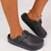 Pantuflas Baotou Sandalias de Plataforma de Verano Estilo Birkenn Unisex Medias Zapatos de Exterior Sandalias Antideslizantes Sin Tacón Marca de Moda Zapatos para Dedo Gordo